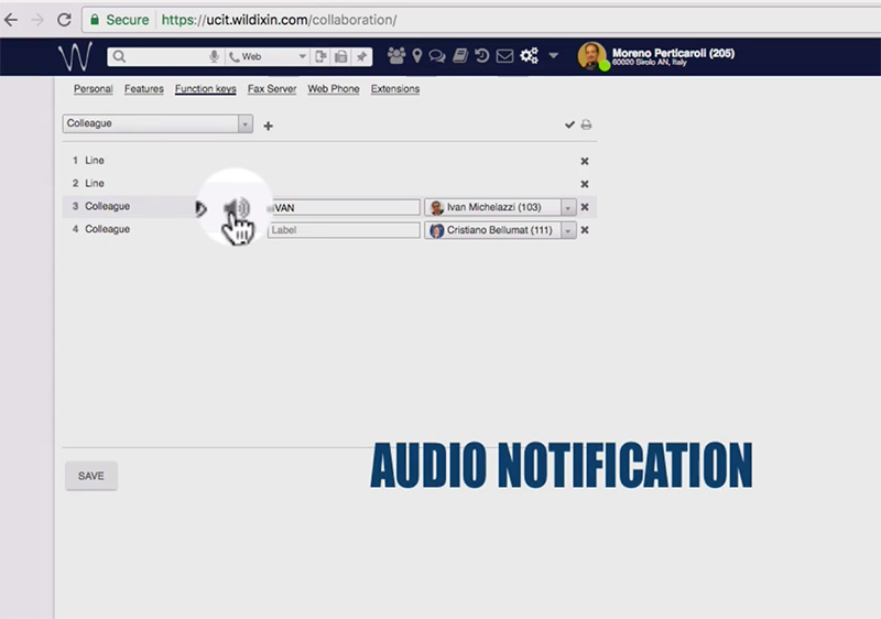 Audio notification