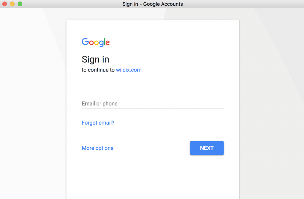 Google Single Sign-On